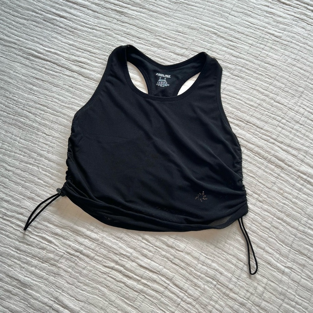 PROLINE by ProPlayer Women’s Black Mesh Activewear Top - Size Medium